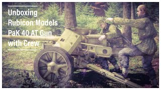 Rubicon Models PaK 40 AT Gun with Crew [Unboxing]