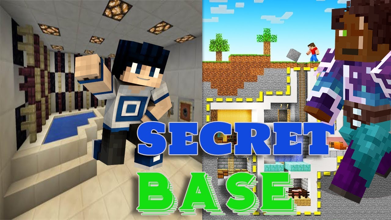 How To Make A Secret Base In Minecraft Easy (no Mods) - YouTube