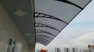 Thi công thiết kế mái hiên mica canopy cao cấp giá rẻ tại TP.HCM