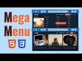 Easy Mega Menu and Multi Level Dropdown with Animations | HTML & CSS Tutorial (2020)