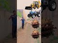 corona virus to JCB, tractor, roller & Toto game for me funny vfx -magic video #shorts