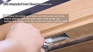 D30 concealed door closer installation
