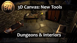 New Tools for 3D: Dungeons and Interiors - Draw Rooms Right on the Canvas