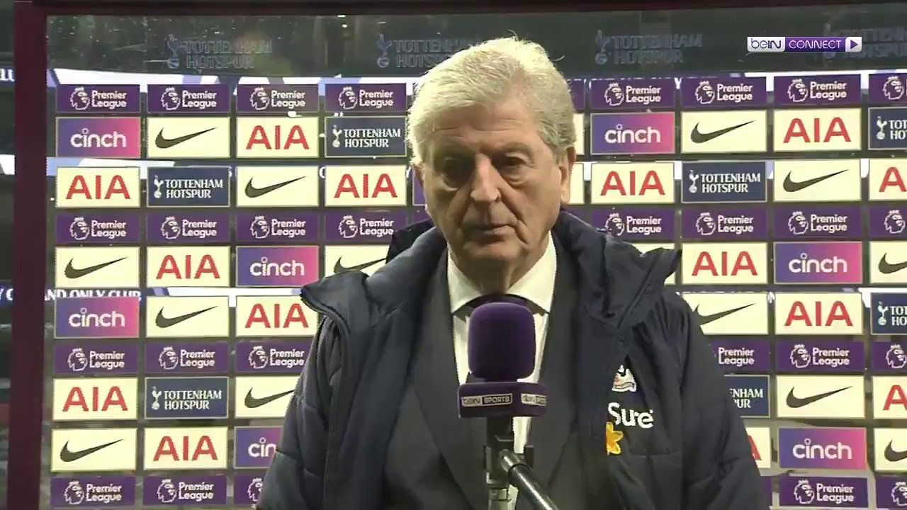 Roy Hodgson Post Match Interview After Losing Against Spurs. - YouTube