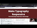 Make Typography Responsive (Responsive Web Design Principles) freeCodeCamp Tutorial