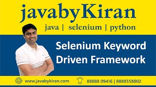 Selenium -Keyword Driven Framework - JAVA BY KIRAN | JAVA | SELENIUM | PYTHON