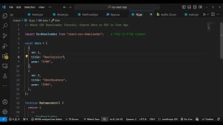 React CSV Downloader Tutorial Export Data to CSV in Your App Using react-csv-downloader Library