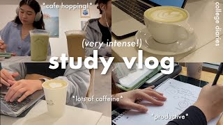 STUDY VLOG 🍵 | finals week, cafe studying, how i stay motivated, cramming neuroanatomy (productive!)