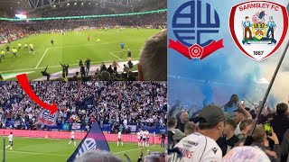 Bolton 2-3 Barnsley (5-4) Pitch Invasions And Pyros As Bolton Beat Barnsley In The Playoffs