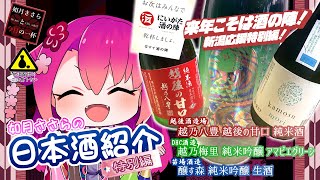 【日本酒紹介！ 特別編】来年こそは酒の陣！ 新潟酒3酒呑み比べ！【今週の一本！】