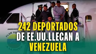 LLEGA A VENEZUELA EL TERCER VUELO CON 242 MIGRANTES DEPORTADOS DE ESTADOS UNIDOS