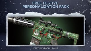 ★ COD Ghosts - "FREE Holiday Sweater Camo" Christmas Personalization Pack DLC!