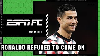🚨 RONALDO REFUSED TO COME ON VS. TOTTENHAM 🚨 FULL REACTION | ESPN FC