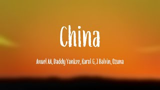 China - Anuel AA, Daddy Yankee, Karol G, J Balvin, Ozuna (Letra) 💗