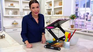 WorkEZ Professional Adjustable Ergonomic Laptop Stand on QVC