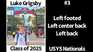 Luke Grigsby, Class of 2025, USYS National Playoffs, Orlando December 2023