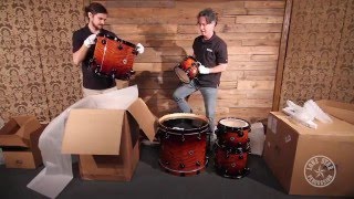 NAMM 2016 Unboxing DW Exotic Redwood Stump