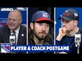 Gallant, Zibanejad & Lafreniere React To Rangers 5-1 Win Over Penguins | New York Rangers