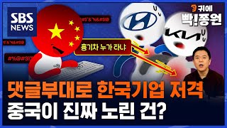 중국 댓글부대 목적은 전 세계 AI 학습?..'한국 기업 비하•중국 기업 찬양' 이유 / SBS / 귀에빡종원