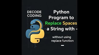 Replace spaces in a string with - (hyphen) without using replace function