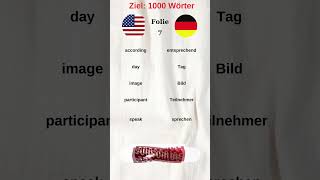 1000 Wörter lernen Folie 7 #deutsch #a1 #b1 ( Deutsch Lernen )