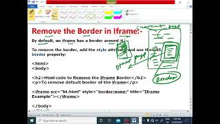 HTML LECTURE - 33// REMOVE DEFAULT BORDER FROM IFRAME//HTML CODE(@EnhanceCodeLearning