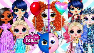 Encanto, Ladybug, Elsa, Harley Quinn Good vs Evil Twin - DIY Paper Dolls & Crafts