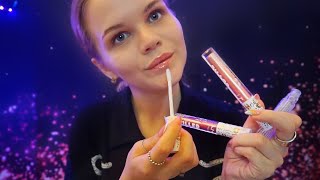 Asmr | Lip Gloss Application | Mouth Sounds and Inaudible Whispering