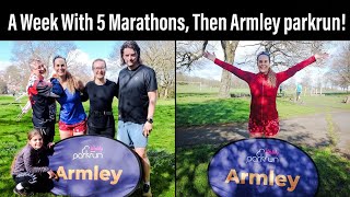 Armley parkrun After 132 Miles! Running parkrun after 5 Marathons in 5 Days.