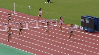 女子400mH B決勝　U20日本選手権