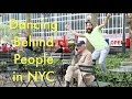 Dancing Behind People in New York City