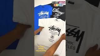 riview kaos stussy world tour los angles branded new