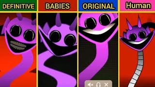 INCREDIBOX SPRUNKI PHASE 4 : DEFINITIVE VS BABIES VS ORIGINAL VS HUMAN VERSIONS !!!