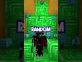 Speedrunning a RANDOM Minecraft Item  (Green Stained Glass Pane) Part 2 #shorts