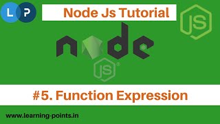 Function Expressions in Node JS | Arrow Function | Anonymous function | Node Js Tutorial