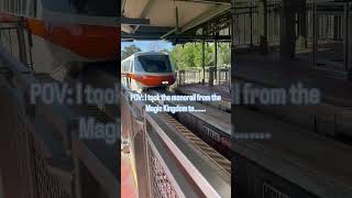 Monorail ride to get something to eat #shortvideo #short #magickingdom