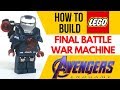 HOW TO Build FINAL BATTLE WAR MACHINE/IRON PATRIOT from AVENGERS: ENDGAME as a LEGO Minifig