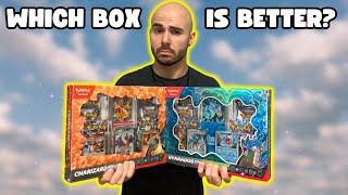 BATTLE OF THE BOXES!! | Pokemon TCG Gyarados EX Box VS. Charizard EX Box!!