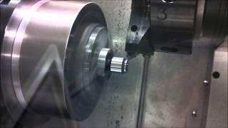 Finish hard turning of a nozzle bearing