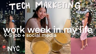 work week in my life vlog - 9-5 in tech, my first influencer event, NYC!!