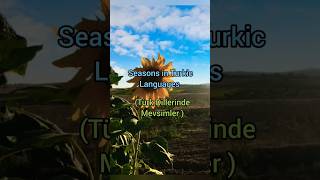 Seasons in Turkic Languages
