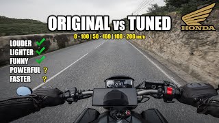 Honda CB 650R Original 🆚️ Tuned