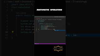 simple calculator using arithmetic operators | JAVA | JAVA OPERATORS | JAVA TUTORIAL |