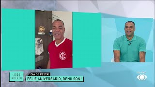 Do Tetra ao Penta! Cafu e Mauro Silva desejam tudo de bom ao aniversariante Denilson Show