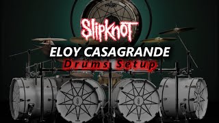 Slipknot 2024 Eloy Casagrande Drum Kit Setup