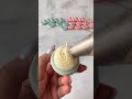 Piping Candle Cream | Macaron Making 😍 #candlemaking #satisfying #piping #dessertcandle