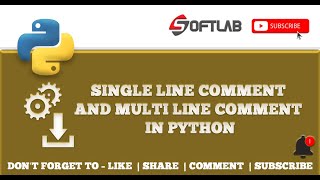 #4 How to Write Single line comment and multi line comment in python - Python Tutorial for Beginners
