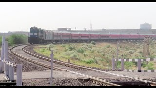 Thundering Diesel Action : Rapid Rajasthan Sampark Kranti Express with TKD WDM3A : Indian Railways