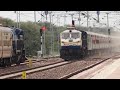 22981 kota shri ganganagar superfast express hauling by wdp4d bgkt shed crossing with 14601 fzr hmh