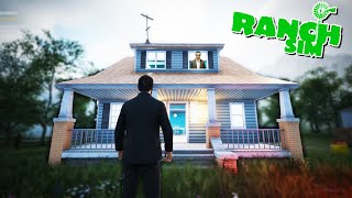 屋根のある家を建築して人間の生活を手に入れた牧場経営者www「Ranch Simulator」実況プレイ #4